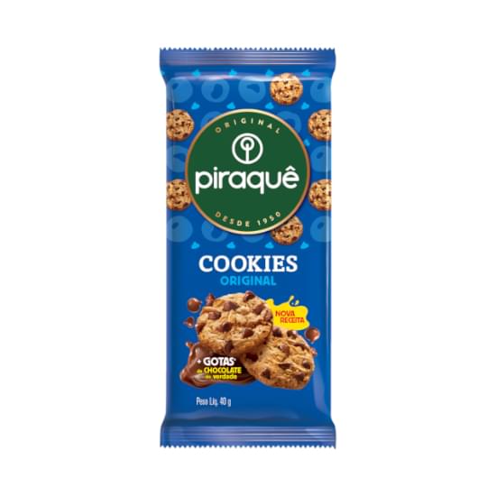 Imagem de Biscoito cookie baunilha piraquê pacote 40g display com 12 unidades