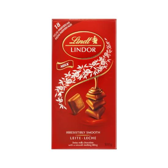 Imagem de Chocolate suíço ao leite recheio cremoso lindt lindor caixa 100g 12 unidades