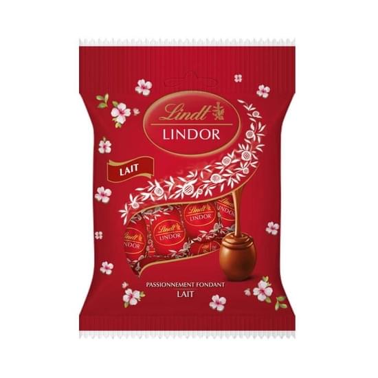 Imagem de Miniovos de chocolate ao leite recheio cremoso lindt lindor pacote 70g