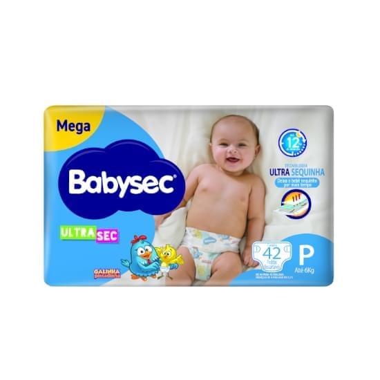 Imagem de Fralda infantil babysec ultrasec mega p com 42 unidades