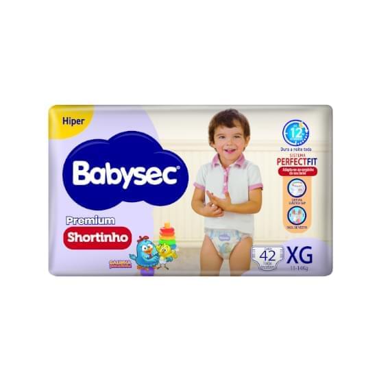 Imagem de Fralda infantil babysec shortinho hiper xg com 42 unidades