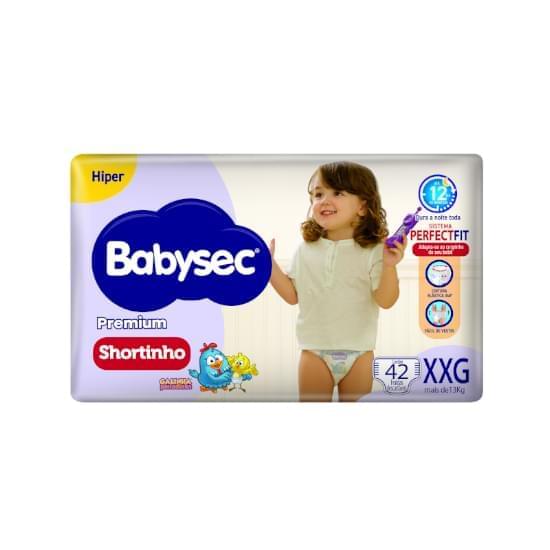 Imagem de Fralda infantil babysec shortinho hiper xxg com 42 unidades