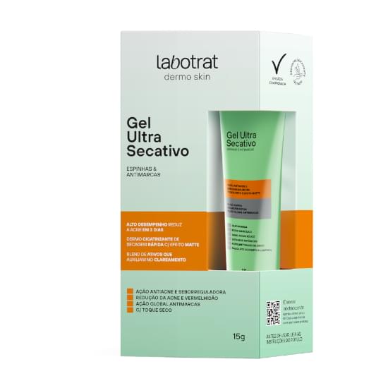 Imagem de Gel facial ultra secativo de espinhas e antimarcas labotrat 15g