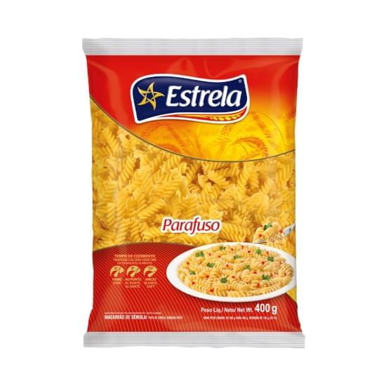 Imagem de Macarrão de sêmola parafuso estrela pacote 400g