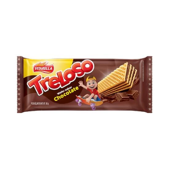 Imagem de Biscoito wafer vitarella treloso recheio chocolate 80g