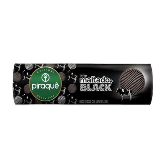 Imagem de Biscoito doce com leite maltado black piraquê pacote 132g