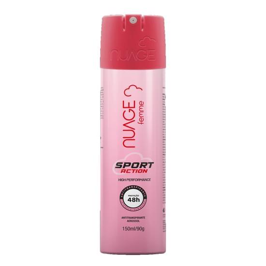 Imagem de Desodorante aerosol nuage sport action feminino 90g