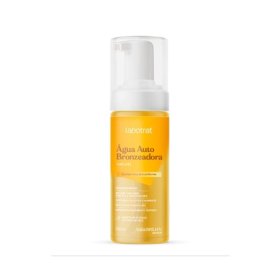 Imagem de Água autobronzeadora natural vai & brilha 130ml labotrat