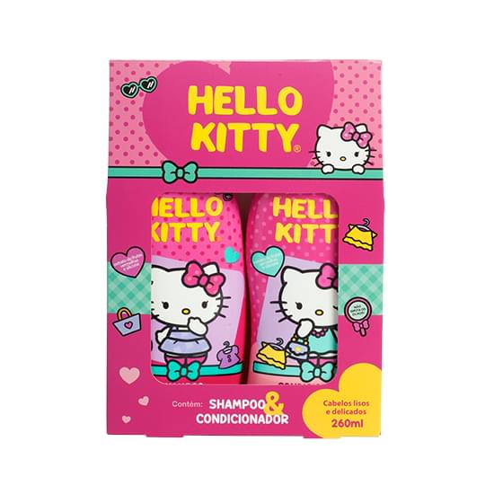 Imagem de Cia da natureza hello kitty kit promocional lisos e delicados 520ml