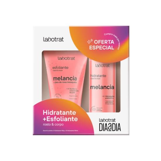 Imagem de Kit dia a dia labotrat esfoliante 150g + hidratante 190g melancia