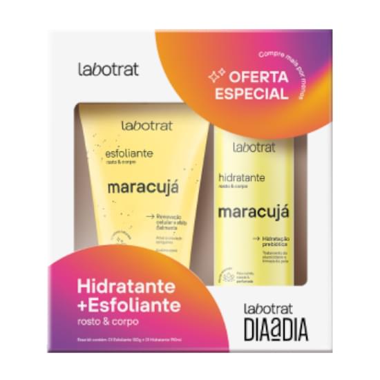 Imagem de Kit dia a dia labotrat esfoliante 150g + hidratante 190g maracujá