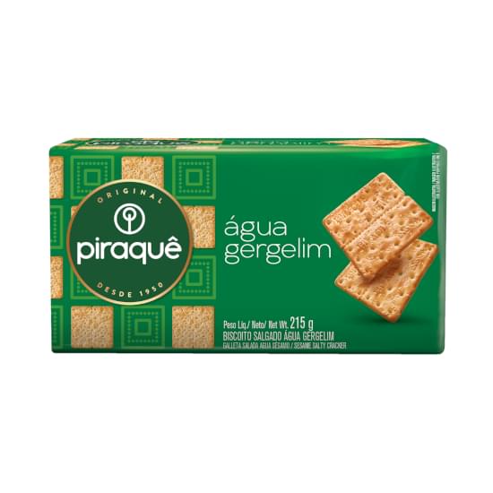 Imagem de Biscoito água com gergelim piraquê pacote 215g