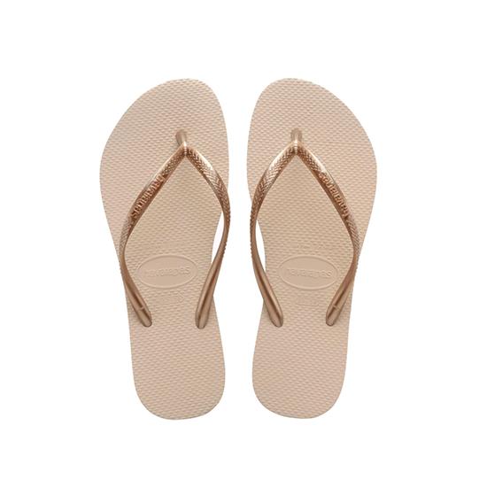 Imagem de Sandalia havaiana feminina slim visuals bege palha 33/34