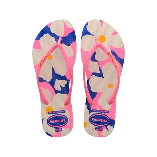 Imagem de Sandalia havaiana feminina slim visuals bege palha 39/40