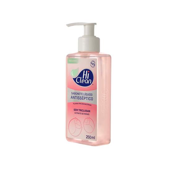 Imagem de Sabonete líquido antisséptico hi clean rosas 250ml