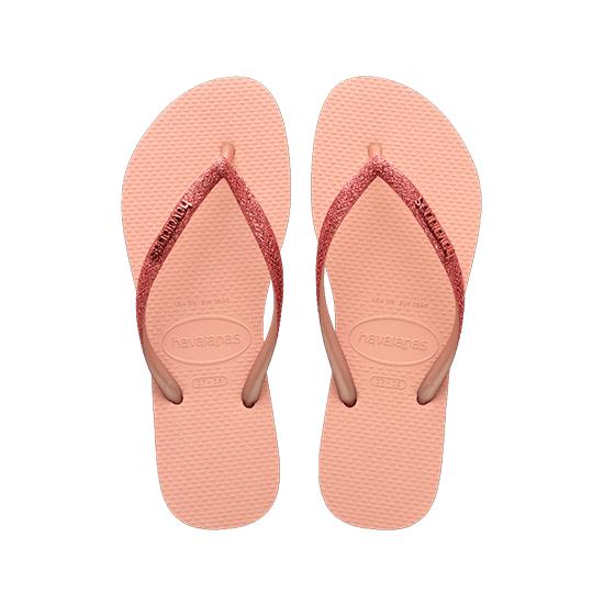 Imagem de Sandalia havaiana feminina slim glitter ii rosa/rosa 39/40