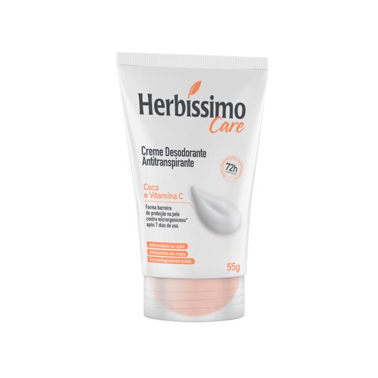 Imagem de Desodorante em creme feminino herbíssimo coco e vitamina c 55g