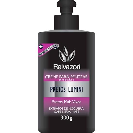 Imagem de Creme para pentear relvazon preto luminoso 300g