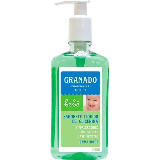 Imagem de Sabonete líquido infantil glicerinado granado bebê erva doce 250ml