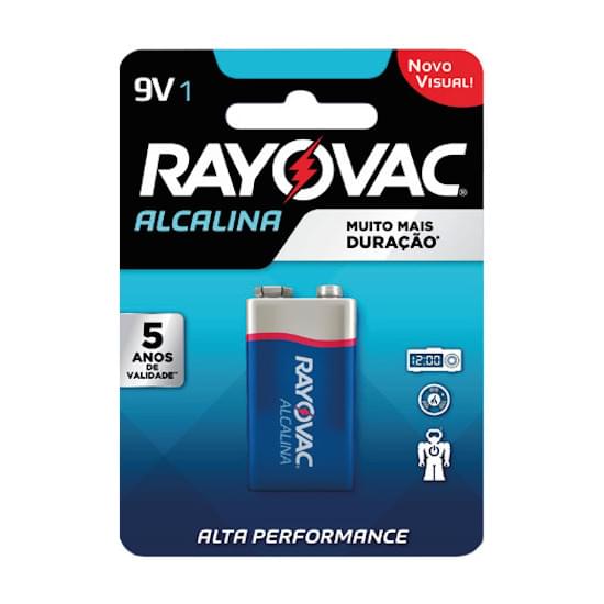 Imagem de Bateria alcalina 9v rayovac