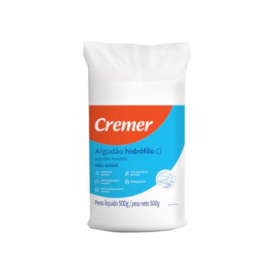 Imagem de Algodão hidrófilo cremer rolo 500g