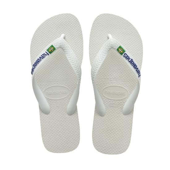 Imagem de Sandália havaianas unissex brasil logo branco 37/38