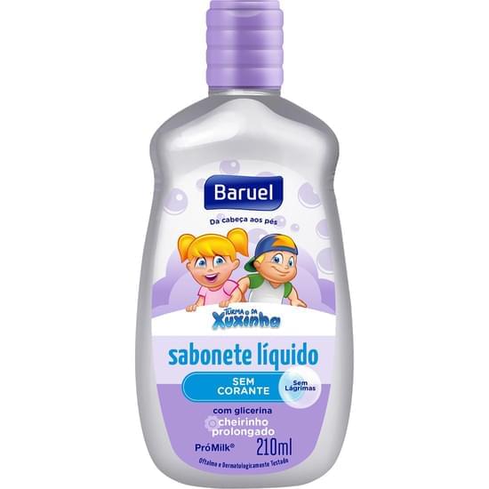 Imagem de Sabonete líquido glicerinado infantil baruel turma da xuxinha sem corante 210ml