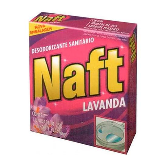 Imagem de Pedra sanitária naft lavanda c/ 6 unidades 25g