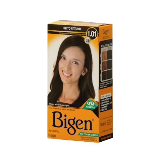 Imagem de Tintura bigen 1.01 58 preto natural 15ml