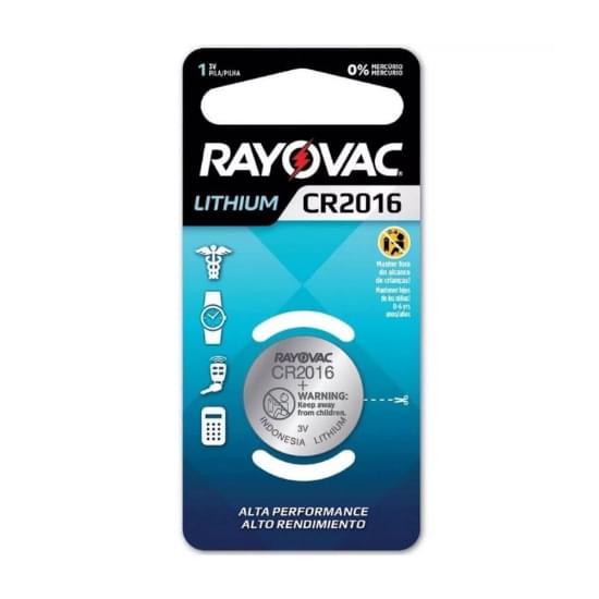 Imagem de Bateria elétrica lithium cr2016 3v rayovac