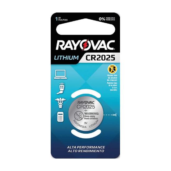 Imagem de Bateria elétrica lithium cr2025 3v rayovac | cartela com 1 unidade