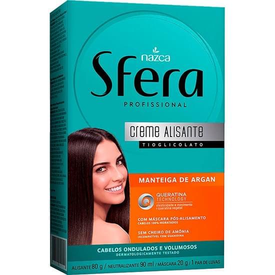 Imagem de Alisante sfera manteiga de argan cabelos ondulados e volumosos 170ml