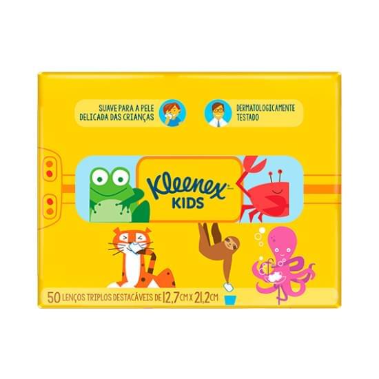 Imagem de Lenço de papel kleenex suave kids | caixa com 50 folhas