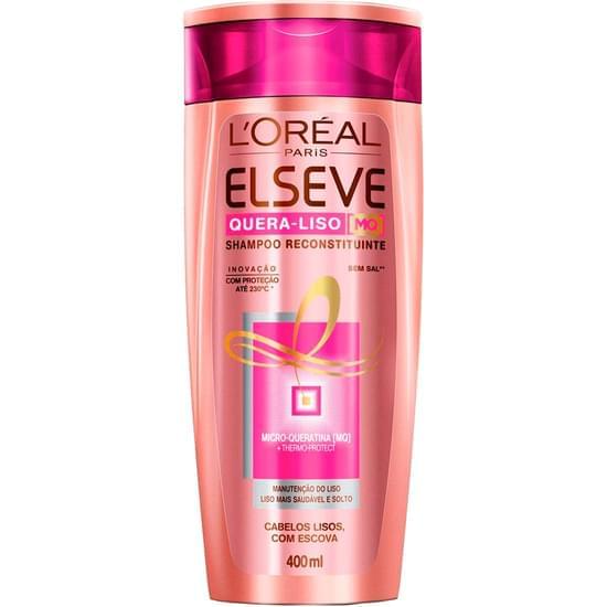 Imagem de Shampoo elseve quera liso 230ºc 400ml