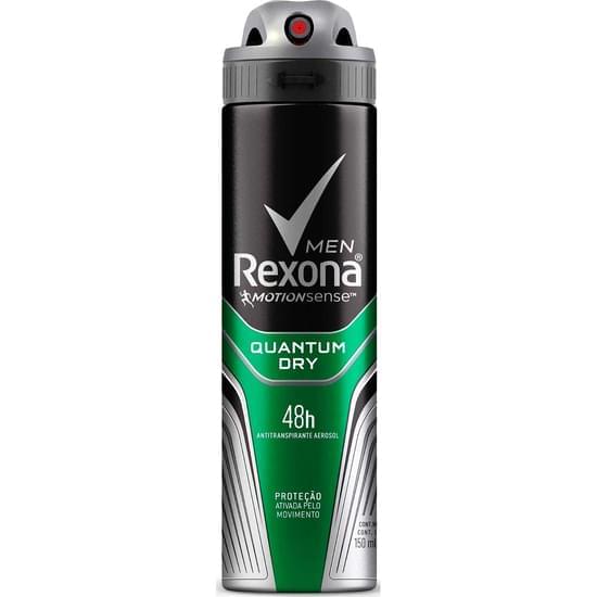 Imagem de Desodorante aerosol masculino rexona quantum dry 90g