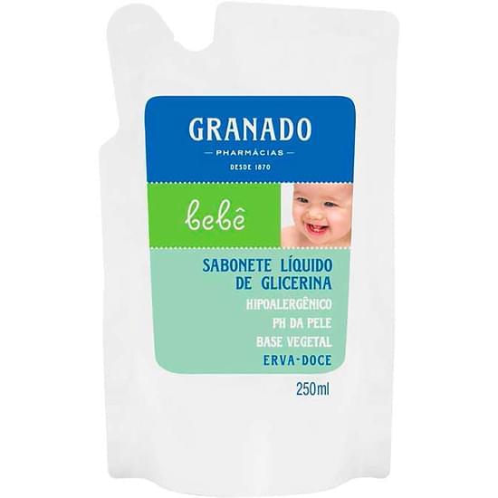 Imagem de Sabonete líquido infantil glicerinado granado bebê erva doce refil 250ml