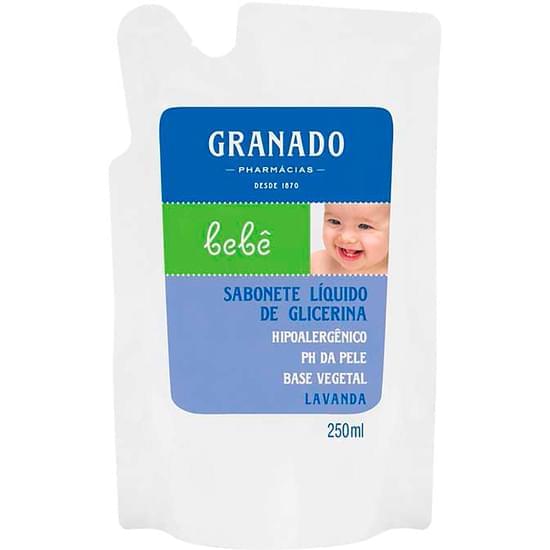 Imagem de Sabonete líquido infantil granado bebê lavanda refil 250ml