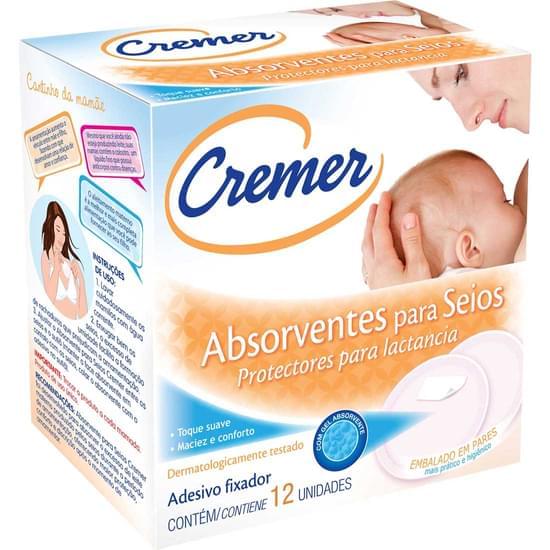 Imagem de Absorvente para seios cremer | com 12 unidades