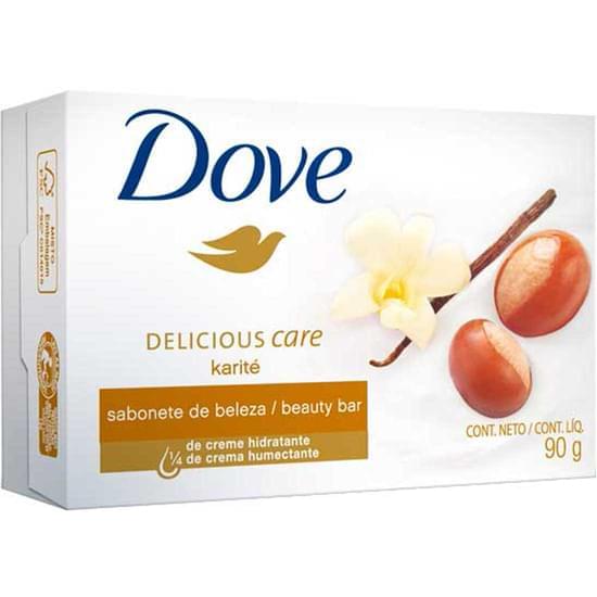 Imagem de Sabonete em barra dove delicious care karité e baunilha 90g