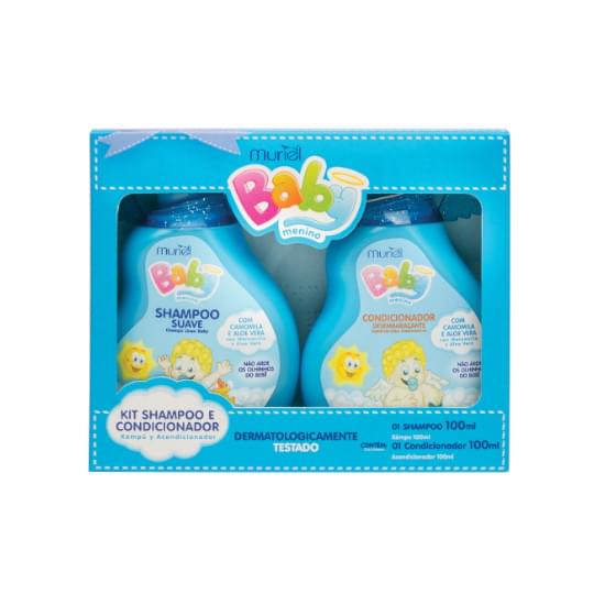 Imagem de Kit banho muriel baby menino shampoo e condicionador 100ml