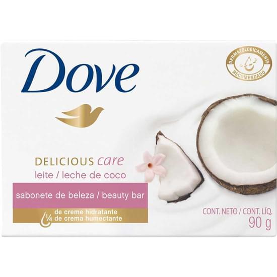 Imagem de Sabonete em barra dove delicious care leite de coco 90g