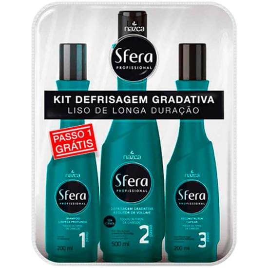 Imagem de Kit sfera defrisagem gradativa passos 1 200ml, passo 2 500ml, passo 3 200ml