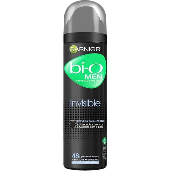 Imagem de Desodorante aerosol masculino bí-o black white colors invisible 150ml