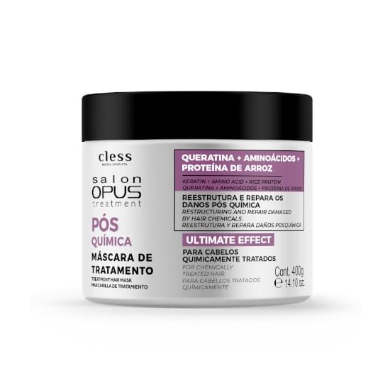 Imagem de Máscara para hidratação salon opus pós química hidratação intensiva 400g