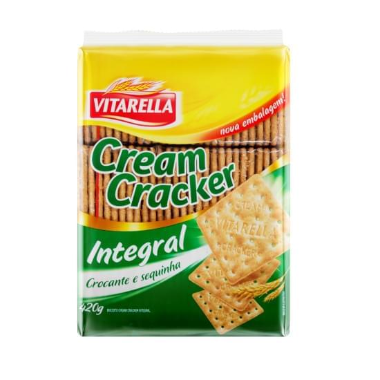 Imagem de Biscoito salgado vitarella cream cracker integral 400g