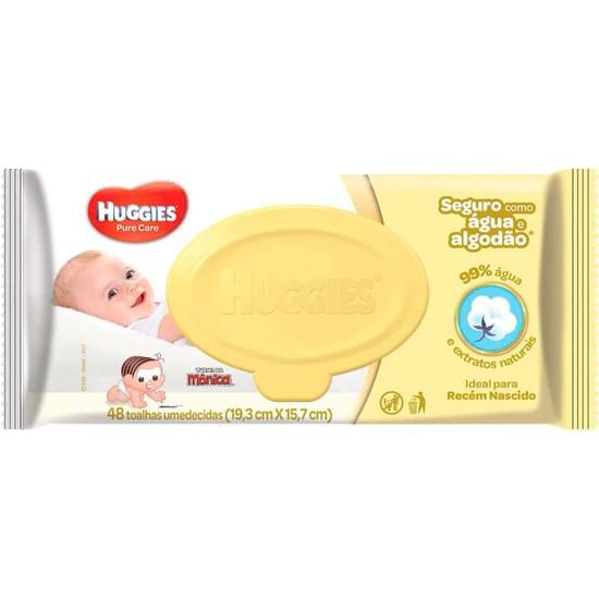 Imagem de Toalha umedecida sem perfume disney baby huggies puro e natural | com 48 unidades