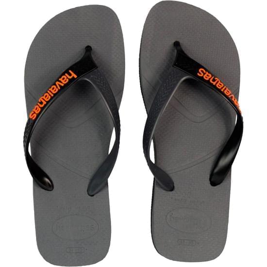 Imagem de Sandália havaianas masculino casual cinza aço e preto 39/40