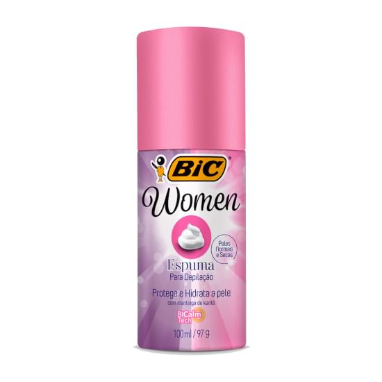 Imagem de Espuma para depilação bic for women comfort pele seca 100ml