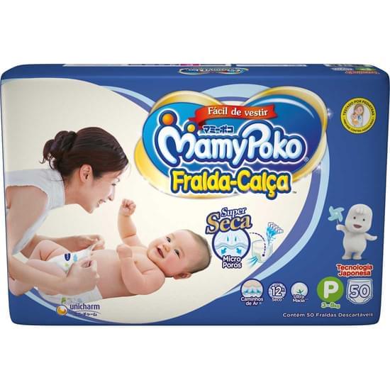 Imagem de Fralda-calça infantil mamypoko mega tamanho p | com 50 unidades