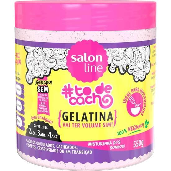 Imagem de Gelatina capilar salon line to de cacho vai ter volume sim 550g